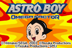 Astro Boy - Omega Factor Title Screen